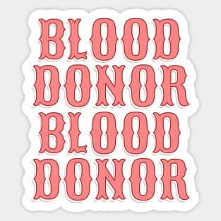 blood donor Sticker